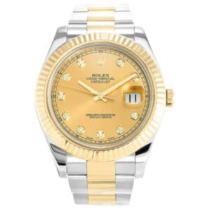 Rolex Fake Datejust II 116333 Gold Dial