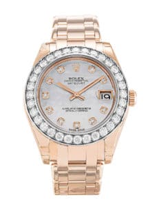 Fake Rolex Pearlmaster 81285 White Dial